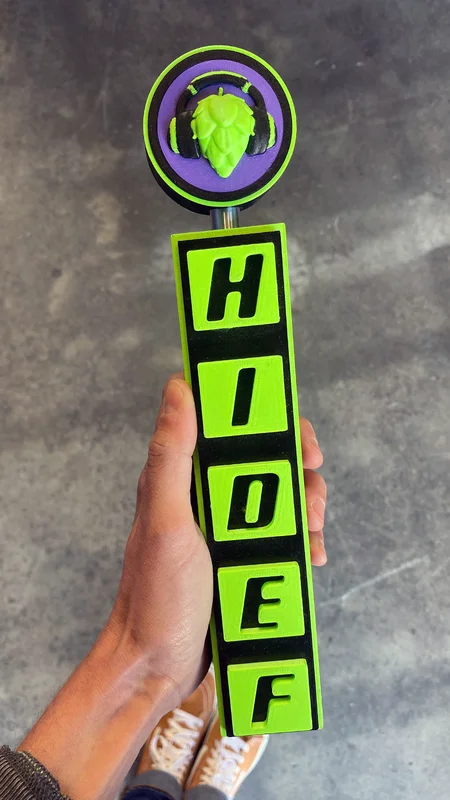 HiDef custom 3D-printed tap handle